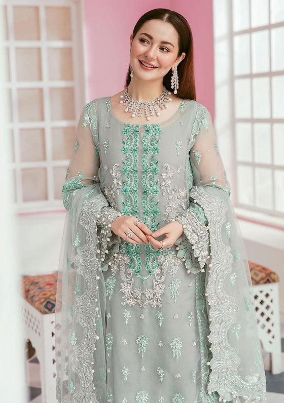 Unstitched Elaf 3PC Organza Suit